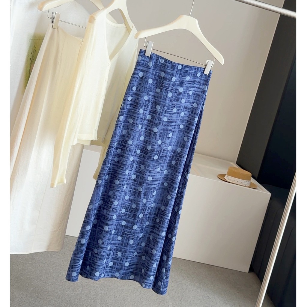 High Waist Slim-fit Slimmer Look a-line Long Skirt Female Summer Temperament Elegant High Waist Slimmer Look
