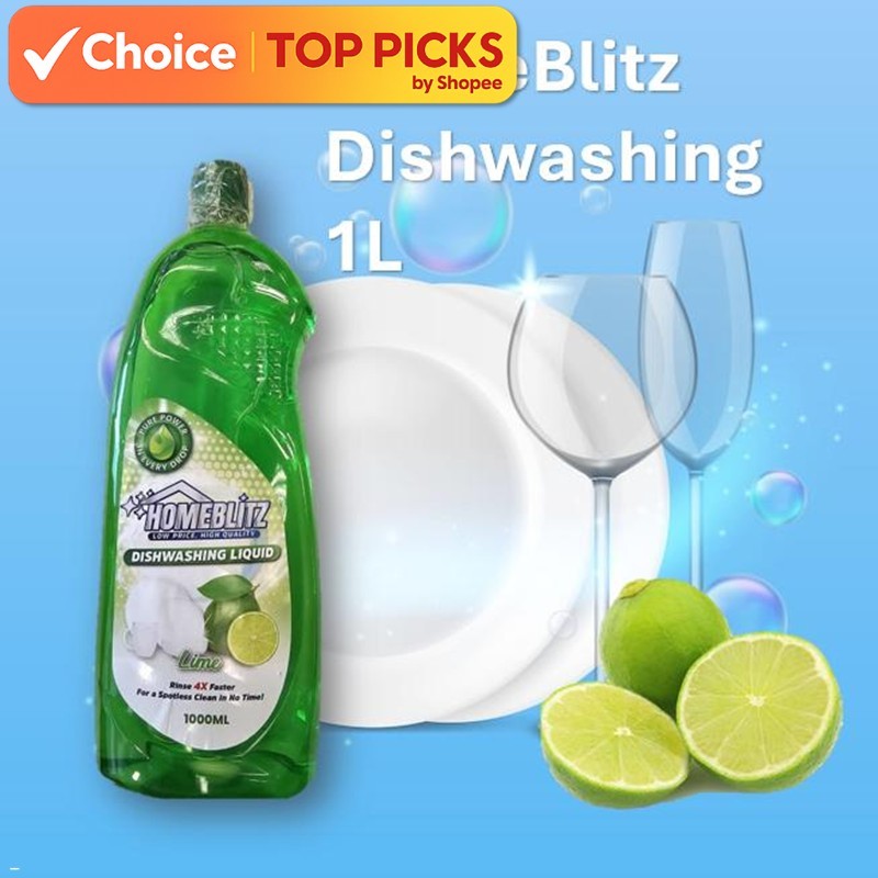 HomeBlitz Dishwashing 1L dishwash Oil Removal Dishwashing Liquid