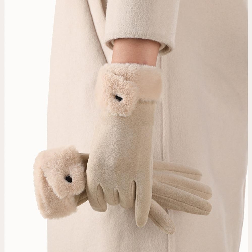 LANJ Winter Gloves, Full Finger Touchable Screen Touch Screen Gloves, 2024 Warm Skiing Gloves Women Men