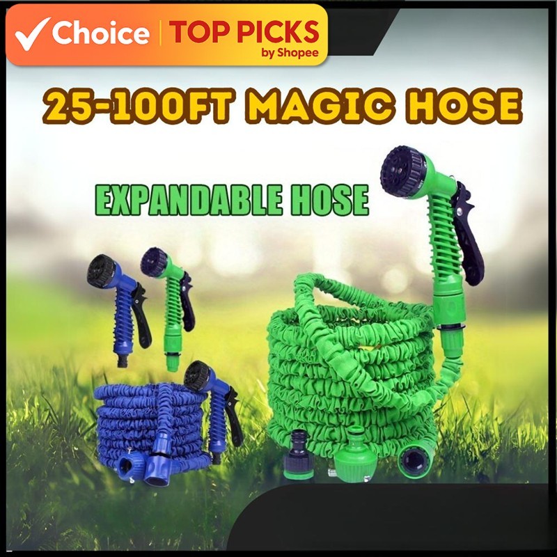 Multifunction Expandable Magic Hose 25FT-100FT – Garden Flexible Water Hose Getah Paip Lentur