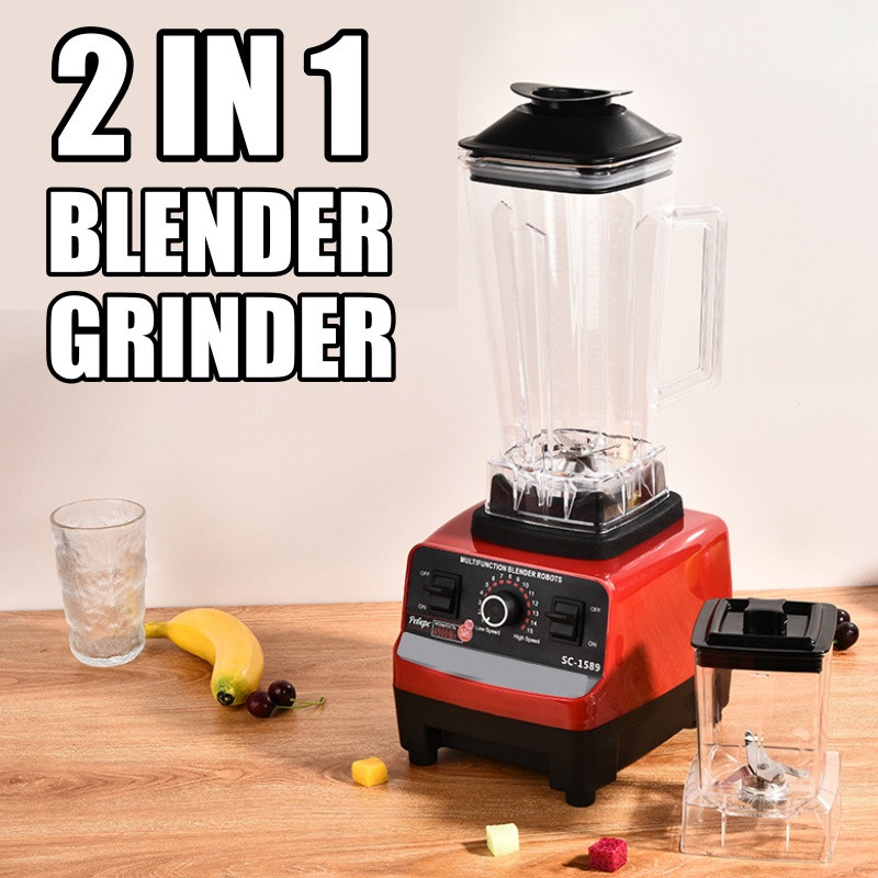 2L Heavy Duty Blender Blender High Quality Electric High Speed Ice Crusher Mesin Pengisar Ais Blender Serbaguna