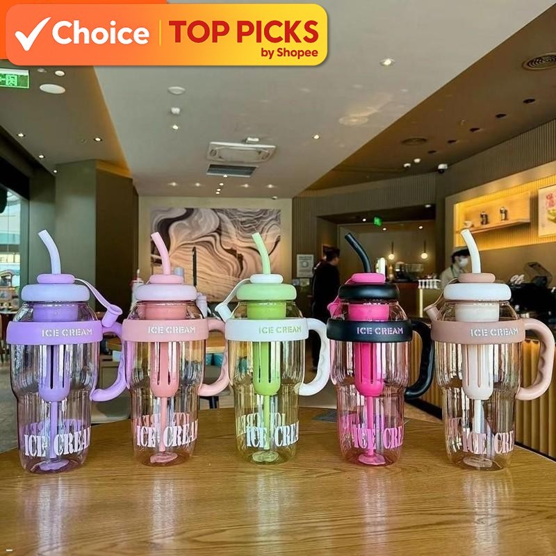 Trendy Sports Water Bottle with Straw – Stylish Portable Kettle for Outdoor Travel, Gym, and Daily Hydration