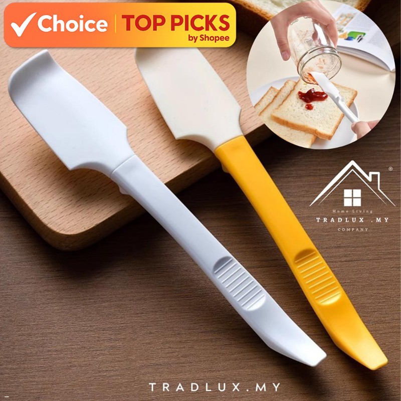 Tradlux Translucent Mixing Dough Scraper Cream Scraper Kitchen Tool Heat Resistant Utensils Cake Baking Brush Spatula