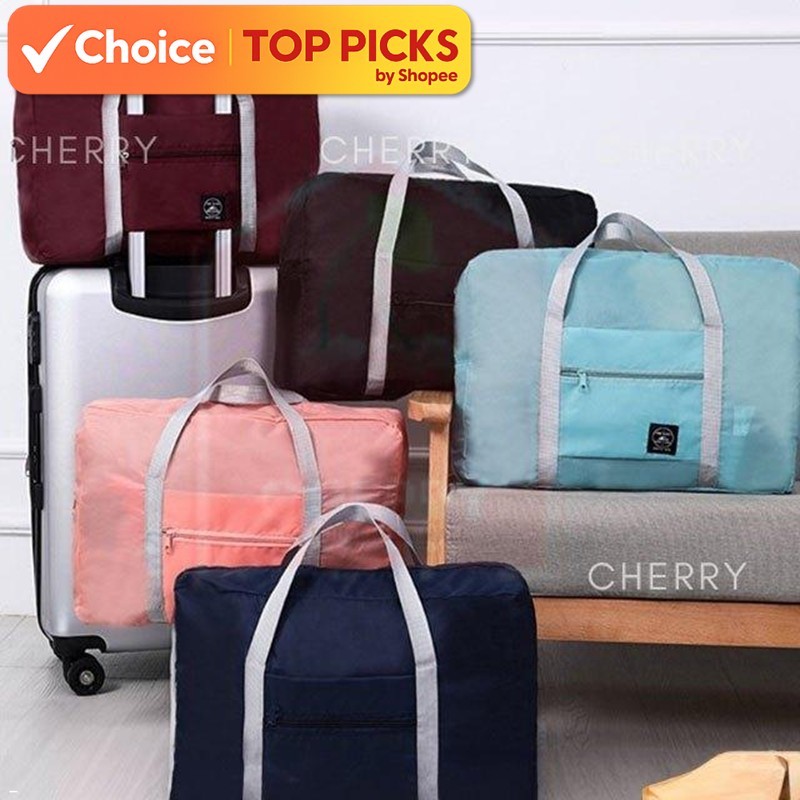 Large Capacity Travel Bag – Waterproof Folding Nylon Tote | Gym, Hand, Luggage & Clothing Foldable Storage Bag