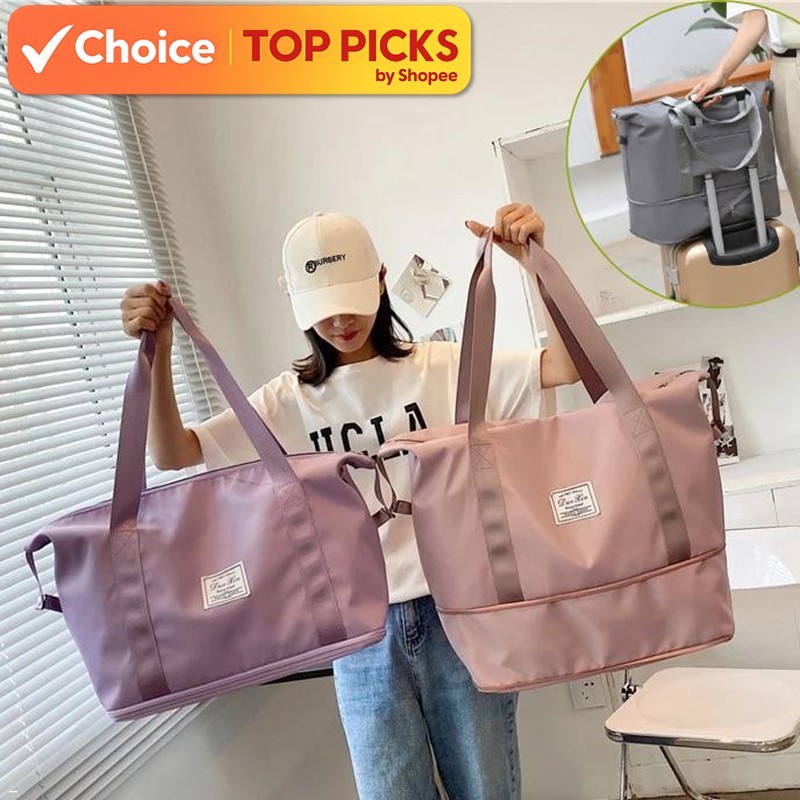 High Quality Extendable Waterproof Hand Carry Large Travel Bag Luggage Organizer for Beg Melancong/Gym/Yoga