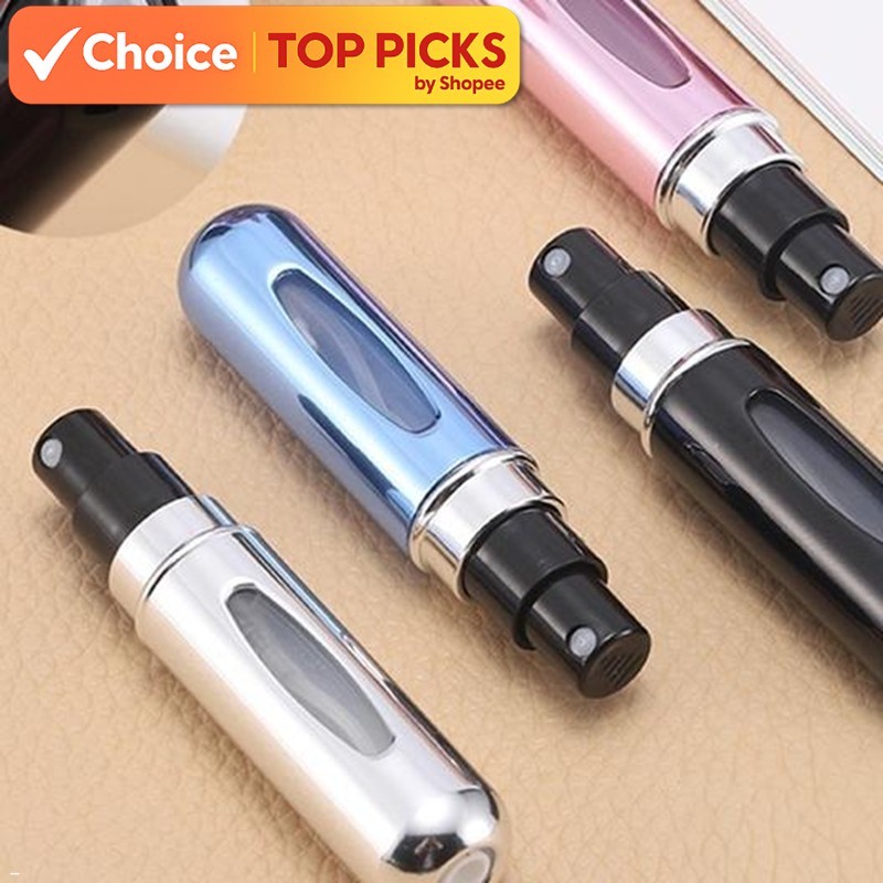 5ML Mini Refillable Perfume Spray Bottle – Leakproof Portable Travel Fragrance Dispenser for Men & Women