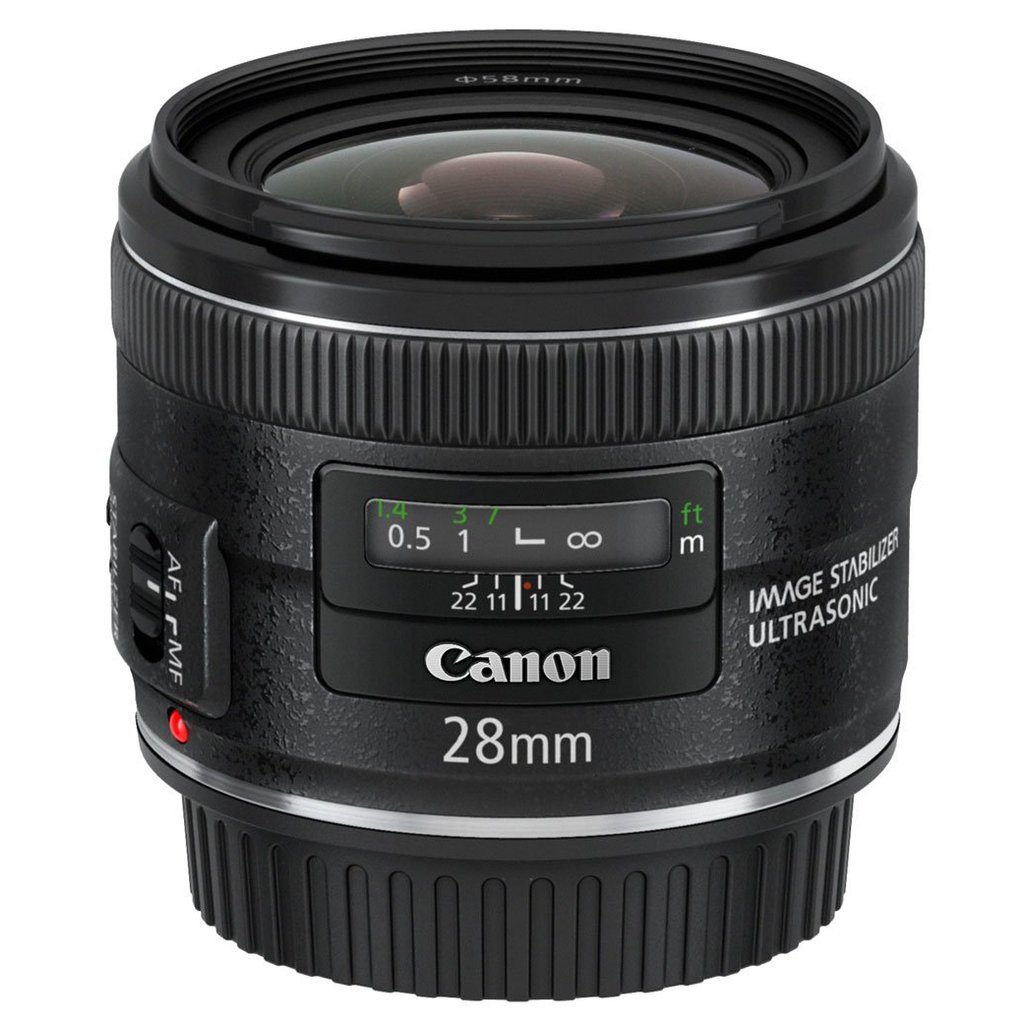 【Excellent】 Canon EF28mm F2.8 IS USM prime lens for full-frame cameras