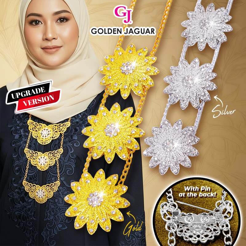 GJ Jewellery HIGH QUALITY Dokoh Brooch Kebaya Baju Kurung Series Aluminium Chain - Rantai Kerongsang Dewasa