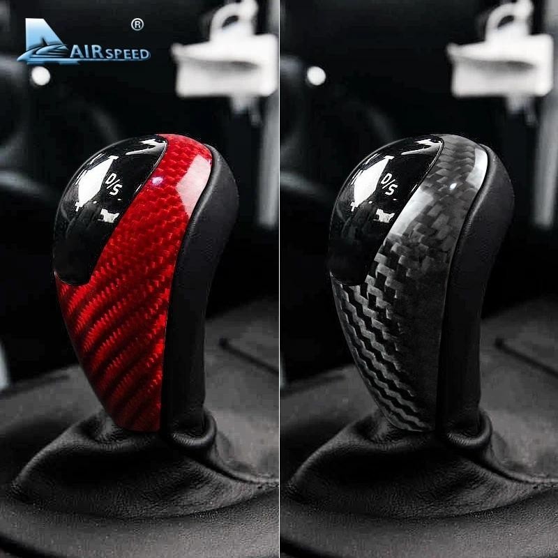 AIRSPEED for BMW M3 M5 M6 Carbon Fiber for BMW M3 M5 M6 Stickers Car Gear Shift Knob Cover Sticker Interior Trim Accessories