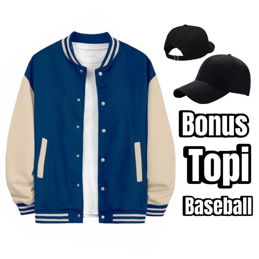 Essential Quality BUY BONUS JACKET Baseball HAT Adult Men's Varsity Plain Buttons Premium Button Men Women Have Multi - Image 3