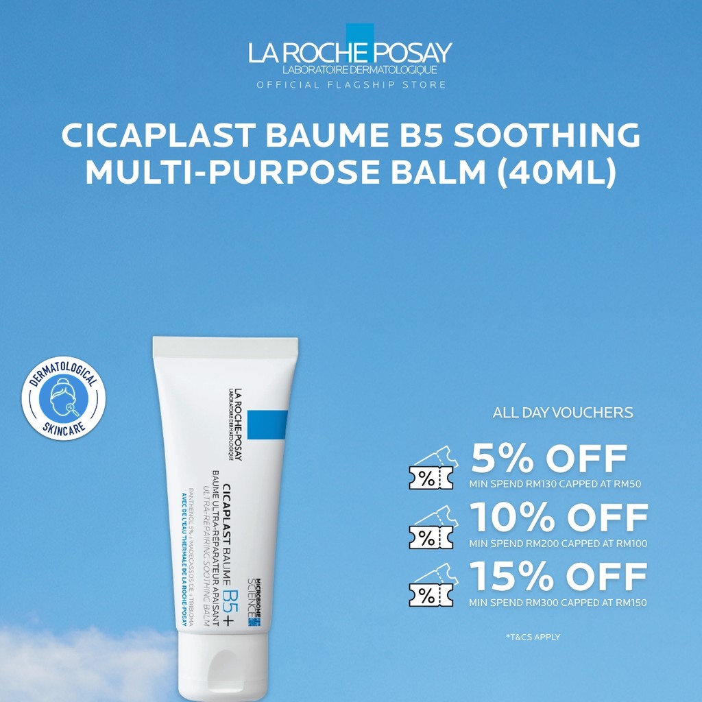 La Roche Posay Cicaplast Baume B5+ Soothing Multi-Purpose Balm - Dry-Skin Irritations 100ml/40ml/15ml