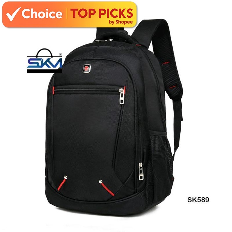 [Local] SKM Men Laptop Bag Outdoor Travel Large Capacity School Bagpack Beg Sekolah Lelaki SK589