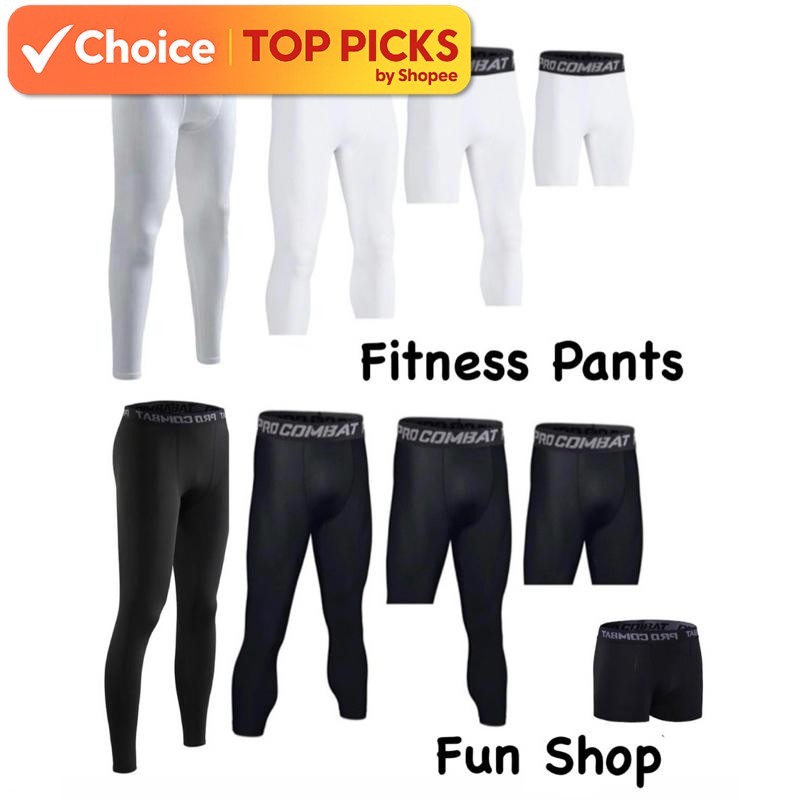 Men's Fitness Tight Pants | Quick-Dry Gym Wear | Inner Compression Leggings | Sporty Activewear for Men