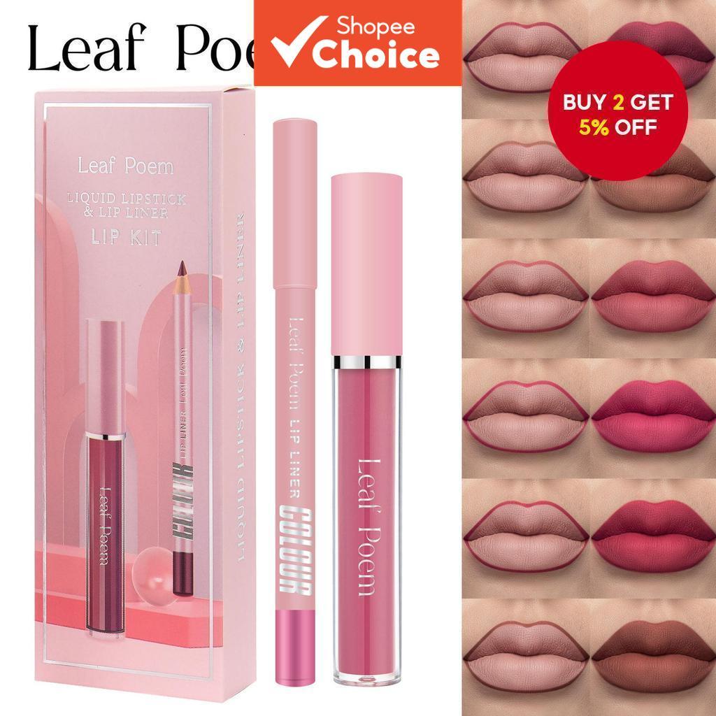 A Waterproof Matte Lip Set: Smudge-Resistant Gloss And Liner Duo