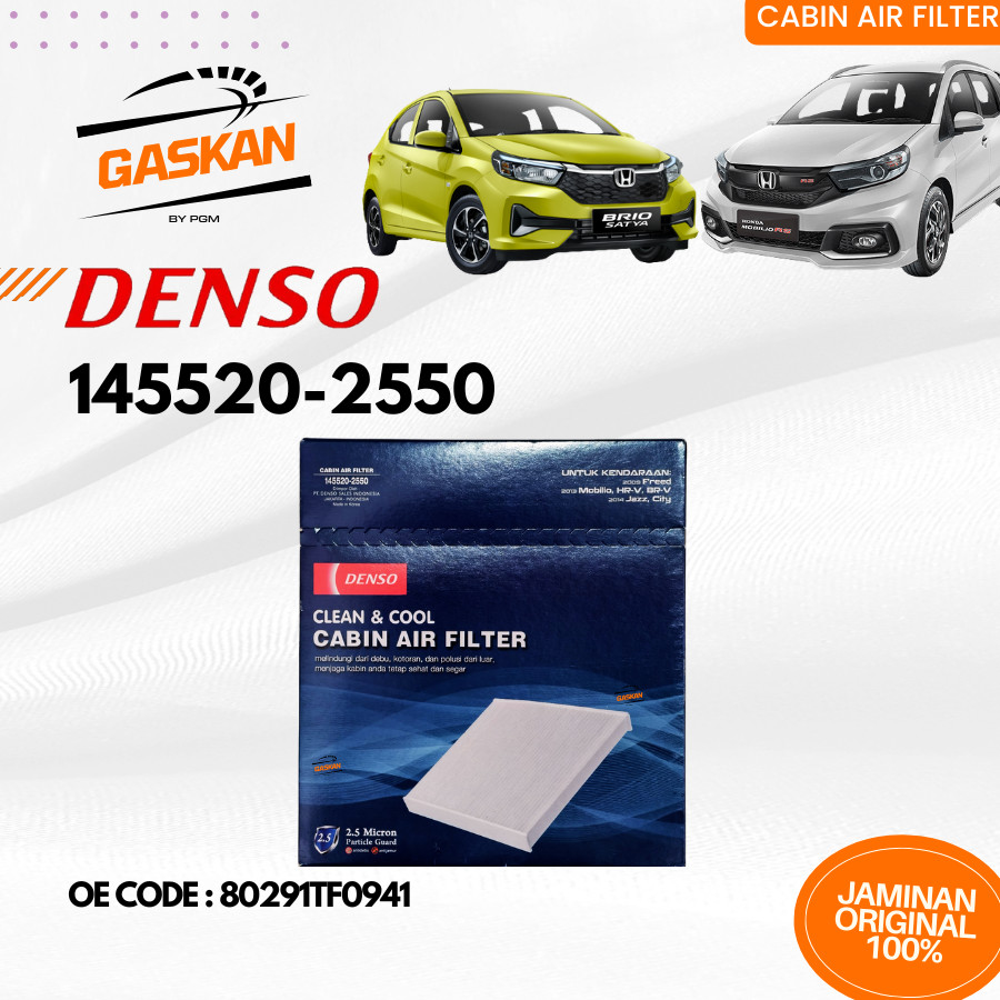 Denso Honda Brio Mobilio AC Cabin Filter 145520-2550