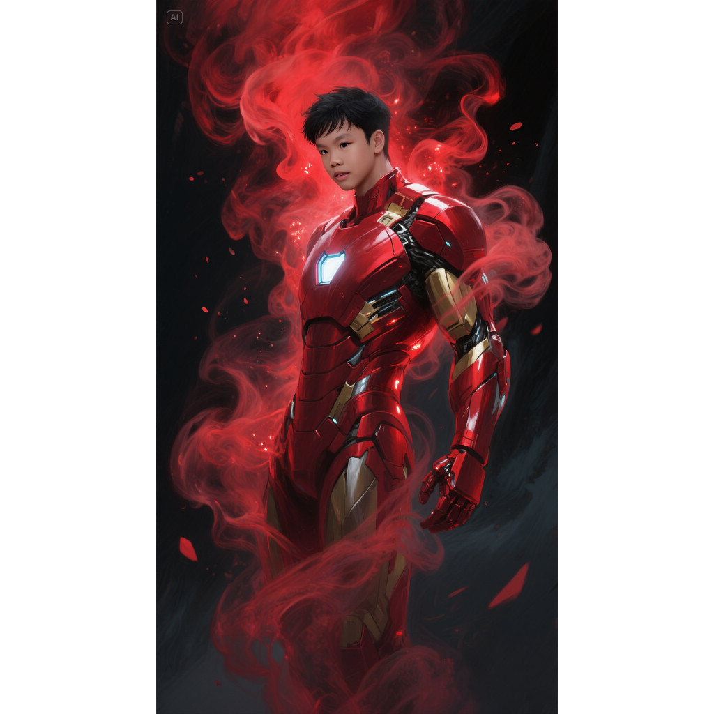 【 AI Drawing 】《 Ironman 》AI Drawing your Photo ~ AI Melukis Foto anda ~Realistic~Manga~3D~Digital
