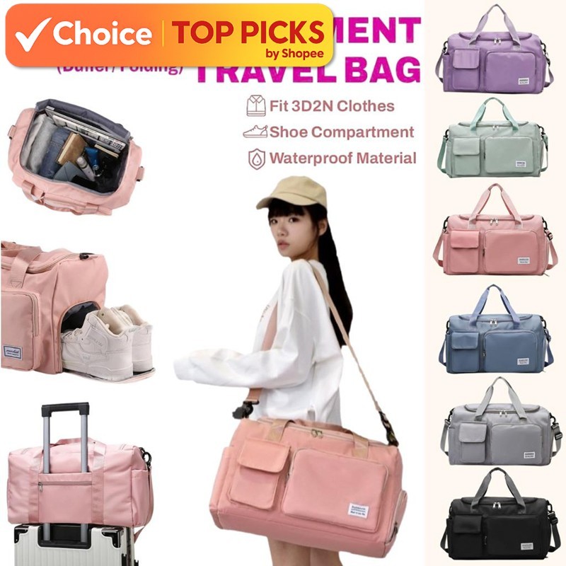 Waterproof Travel Duffel Bag – Lightweight Luggage, Clothing & Gym Bag for Maternity or Village Trips