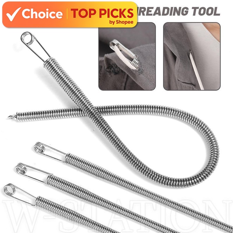 Foldable Spring Rope Threading Tool | Multipurpose Waist Rope Threader | Clothing Repair & Sewing Accessories