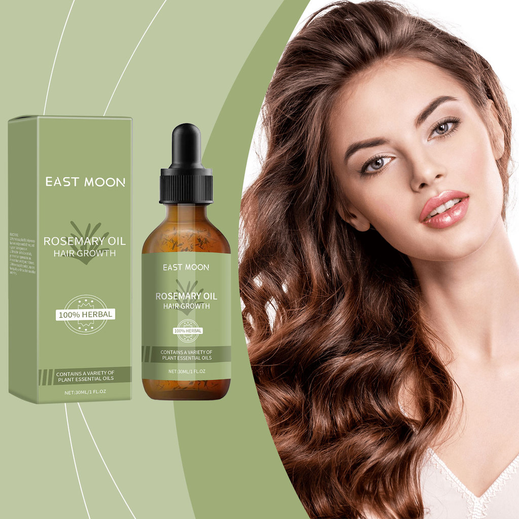 East Moon Rosemary Hair Care Essential Oil Natural Nourish Scalp Care Hair Roots Moisturizing Soft Hair Care