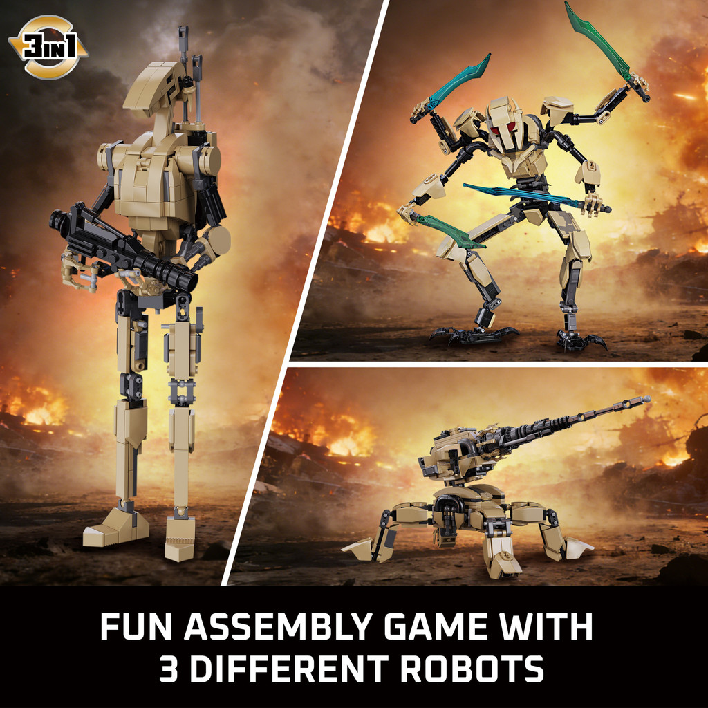 33112 Alien Star Transformation Wars Robot Fighting Turret Ornament Model DIY Building Block Toy Boy * 30517