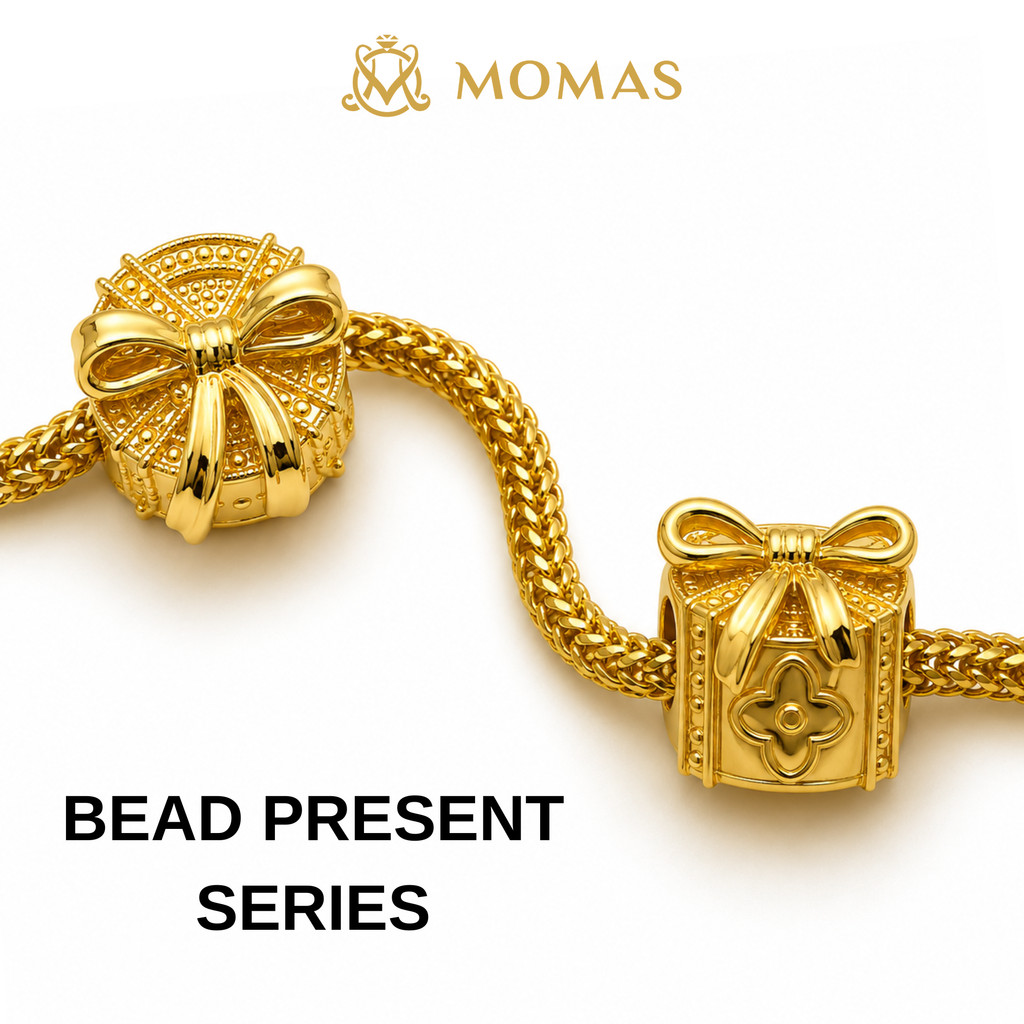 MOMAS  BEAD PRESENT SERIES 5D Bead Hadiah Emas 916 5D Emas 916 Termurah Viral Bajet Bead Emas 916