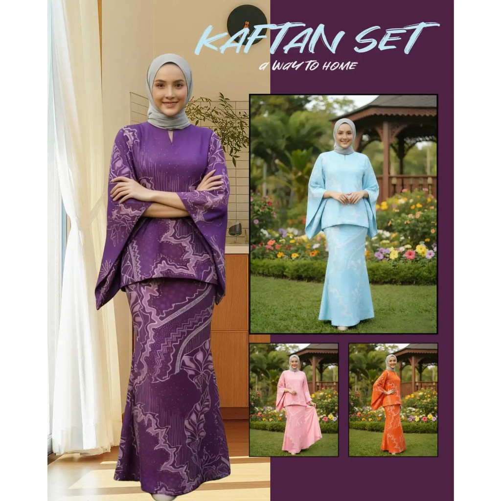 Women's Saloma Dress Set, Modern Bat Sleeve Dress Set, Elegant & Comfortable