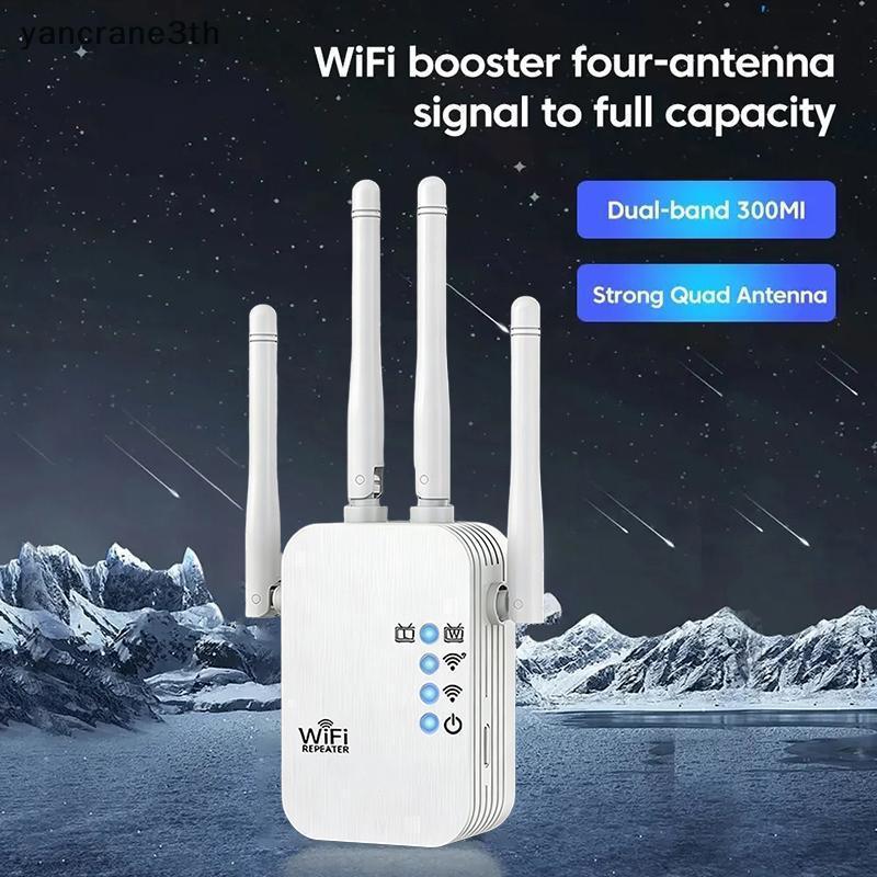 [NEW] WiFi Extender Strong Signal Booster Wired Repeater Network Amplifier for Bedroom Devices Gaming Streaming Stable Connection [MY]