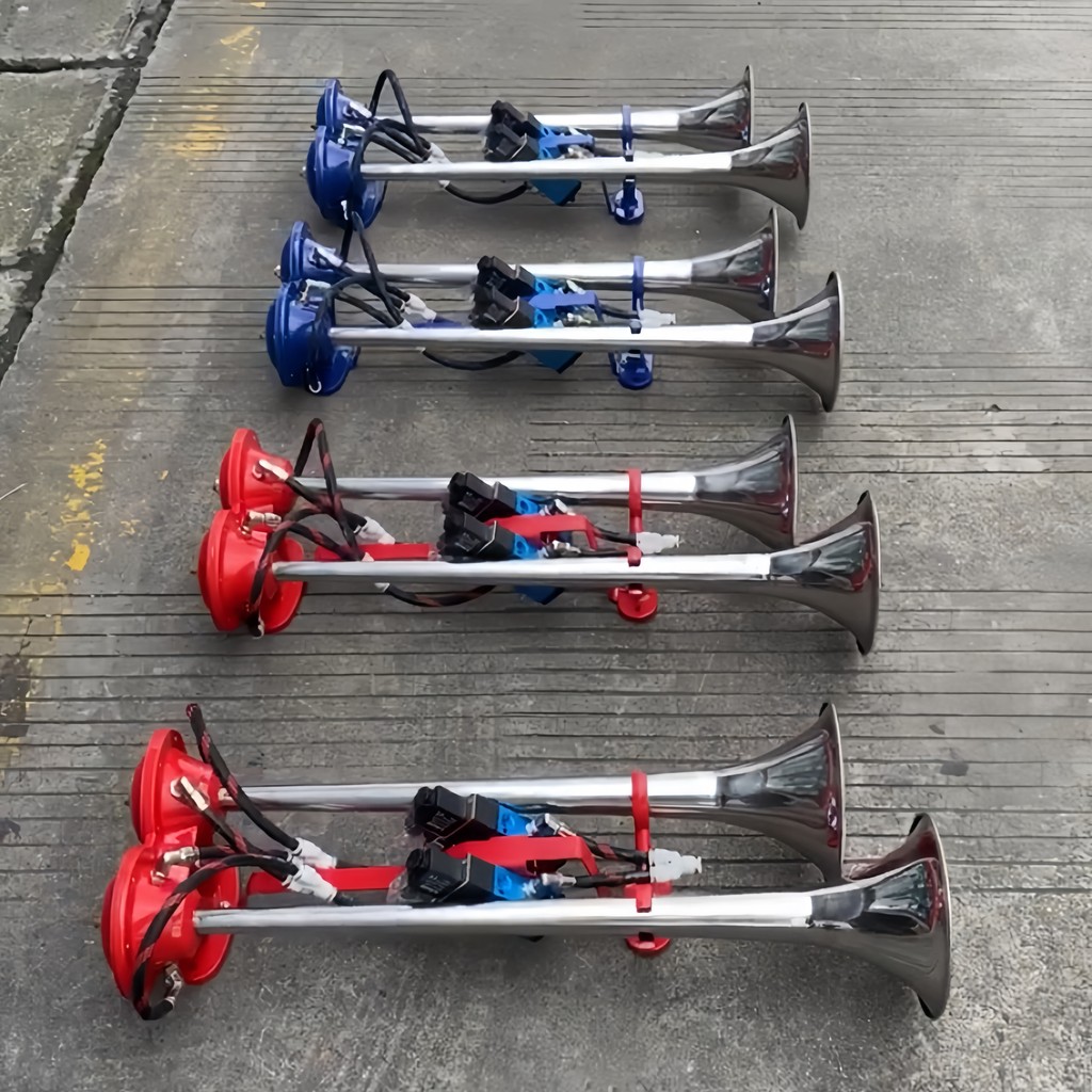 [Tawaran Hebat] Thailand Air Horn 24V Lori Kereta Semi Treler Kuat Magnetik Diubahsuai Horn Super Kuat Nada Tinggi dan Rendah HF8Z