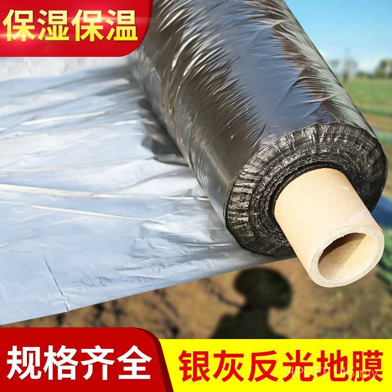 Double-Sided Dedicated Agricultural Composite Reflective Multifunctional Silver Gray Silver Gray Plastic Film Greenhouse Double-Sided Film ZNC0