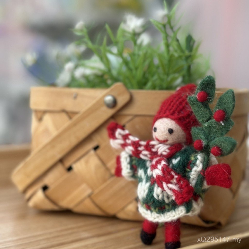 Handmade Doll Little Girl Gift Cute Wool Felt lns Mini Bow Accessories Pendant Nepal Fashion YL8O