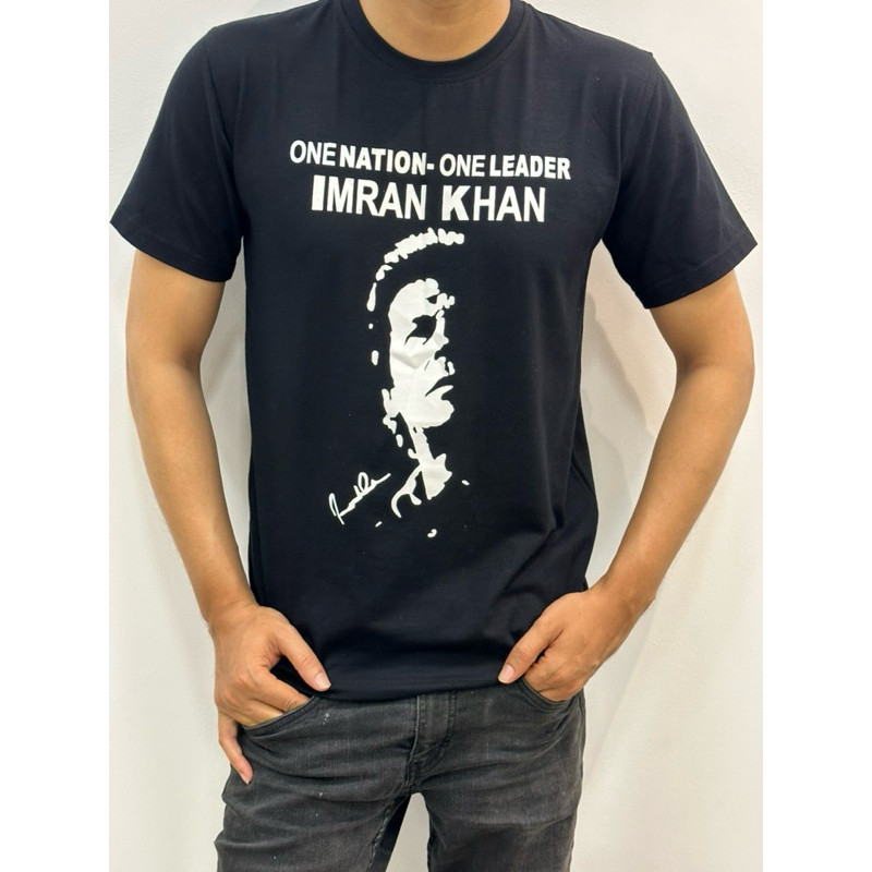 【NEW】 [COD] Imran Khan PTI Shirt 100% Cotton Printed Unisex Casual Tee Pakistan Political Merch S-5XL For Men Women