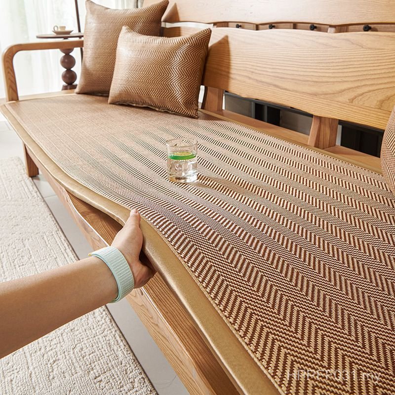 Anti-slip Cushion New Style Cool Cushion Free Shipping Cool Mat Summer Mahogany Old-fashioned Solid Wooden Sofa Cushion Inline Rattan Mat 51AC