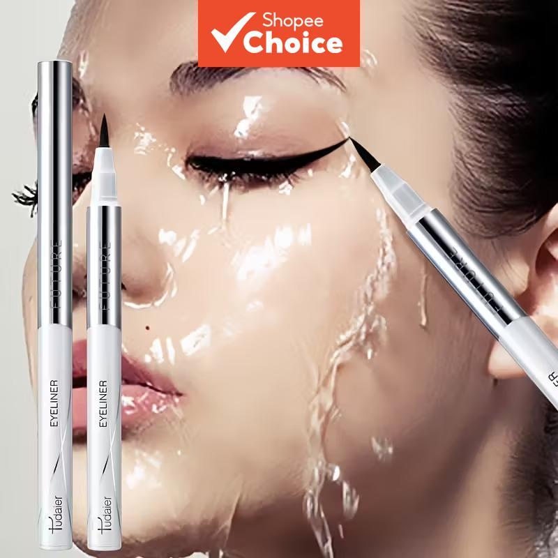 Pudaier Ultra-Fine Waterproof Liquid Eyeliner Pen - Quick-Dry, Smudge-Proof, Sweat-Resistant, Long-Lasting Black Makeup