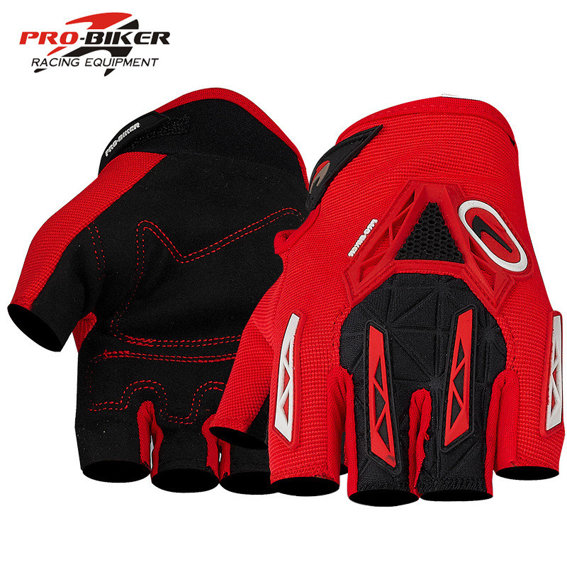[2025NEW] Motorcycle Riding Gloves Short Summer Dress Shock-resistant Shock-absorbing Half-finger Rider Motorcycle Racing Off @
