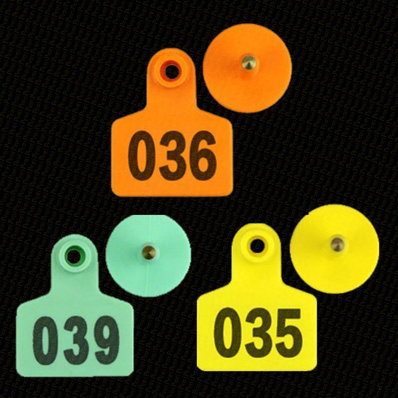 Petrichor 100Pcs  Animal ID Tags with Numbers Livestock ID Tags Precision TPU Ear Tags 1 6 x2 for Sheep Cow Horse Pig
