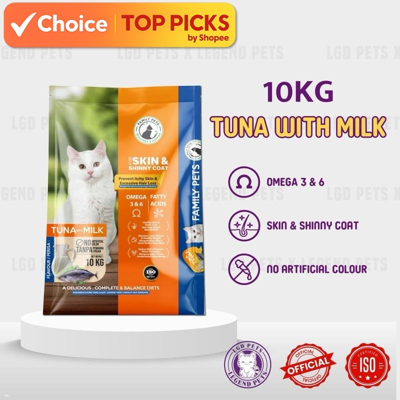Family Pets Cat Food - Tuna With Milk (10kg)