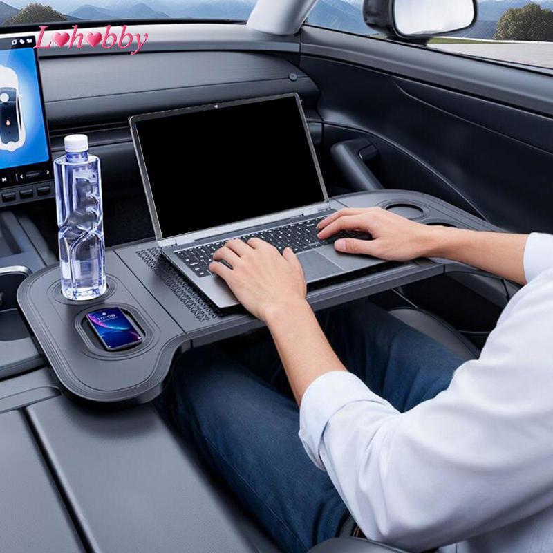 [Lohobby] Folding Tray Desk for in Vehicle Accessory Multifunctional Car Steering Wheel