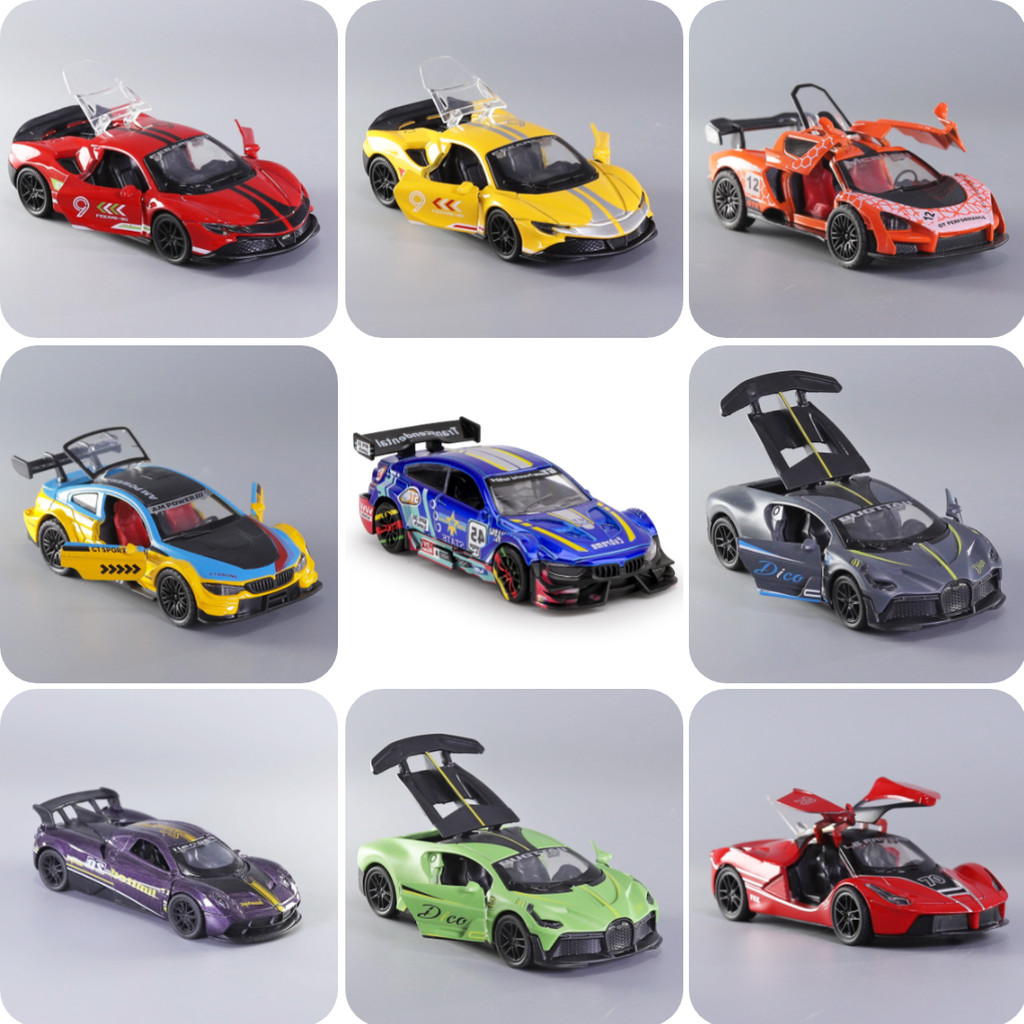 Masha Sports Car Model Ornaments Alloy Material Ferrari Lamborghini Land Rover Benz Gift
