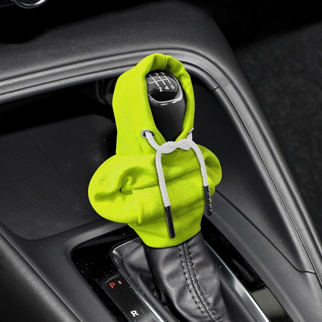 Gear Shift Hoodie,Shifter Hoodie,Funny Car Gear Shift Protector Cover, Automotive Interior Cute Gadgets Fashionable Mini Sweater Shifter Stick Knob Cover Universal for Most Vehicle