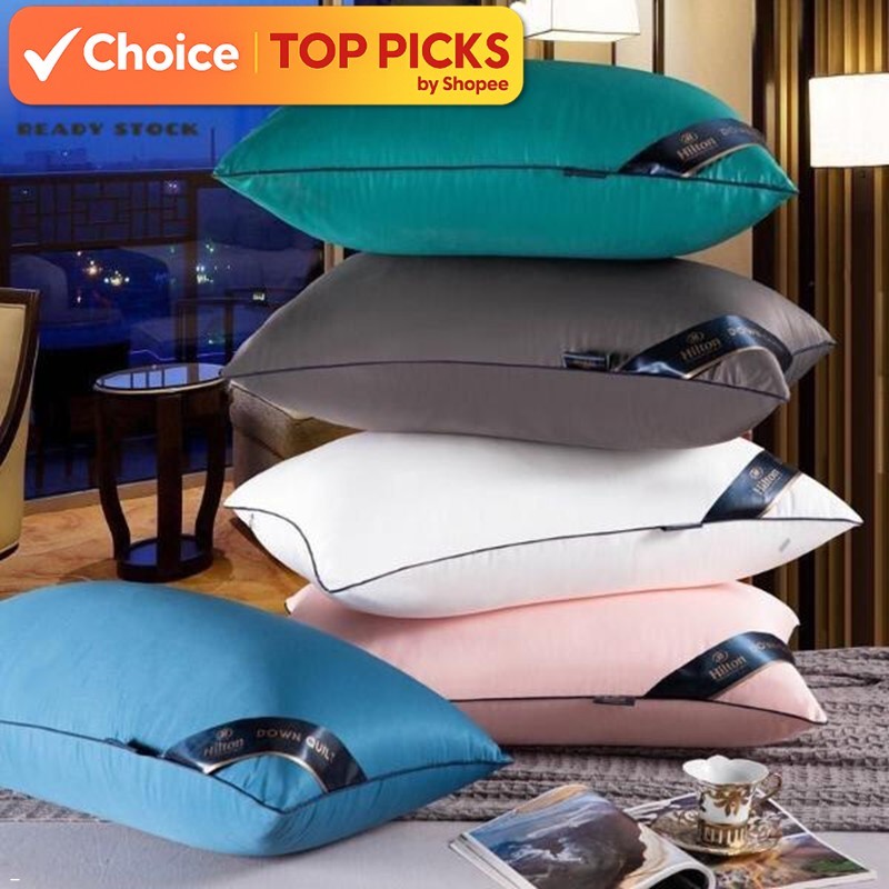 1Kg Hilton Sleeping Pillow | 1000g Hotel Quality Comfort | Soft & Supportive | Ideal for Travel & Home Use