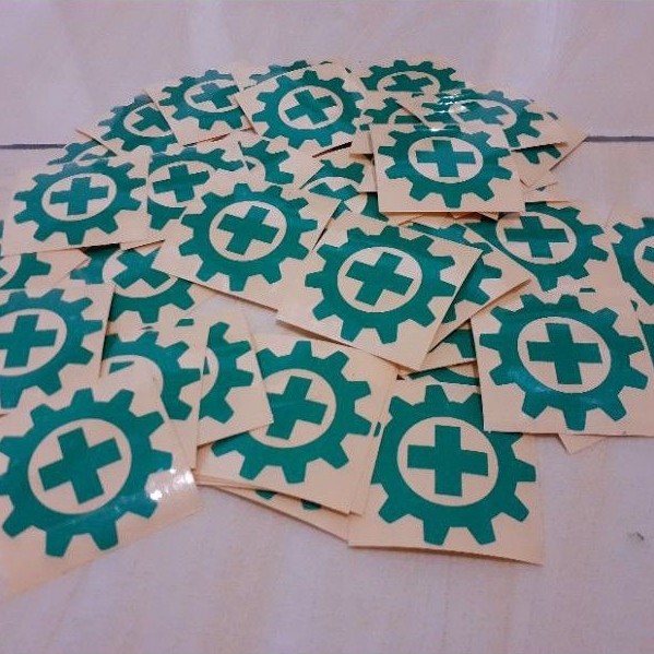 K3 safety first logo cutting sticker
