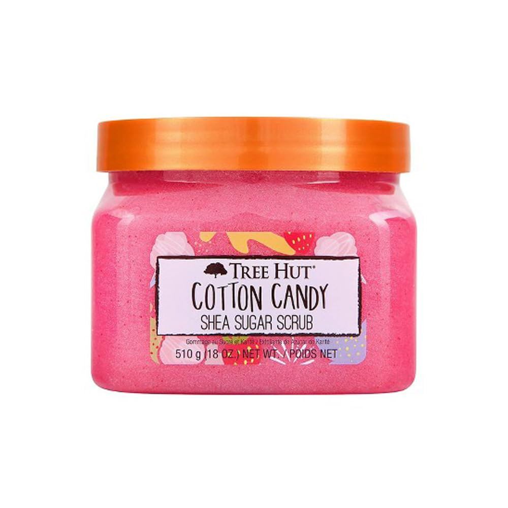 Tree Hut Cotton Candy Body Scrub, Exfoliating & Hydrating Sugar Scrub with Shea Butter…
