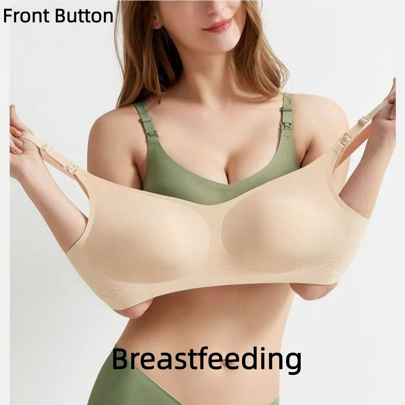 Breastfeeding Bra Women with Soft Support Anti-Sagging Side Wings - Widens & Restricts Sagging