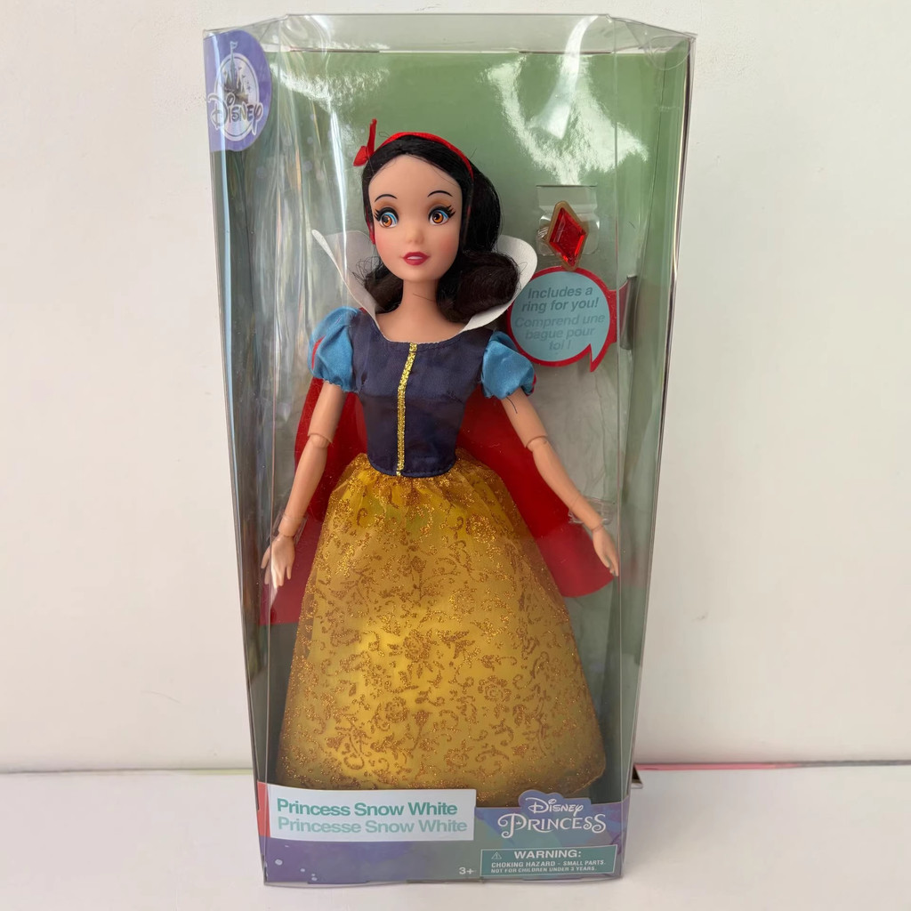 Anak Patung Elsa dan Anna yang Beku, Snow White, Duyung Berambut Panjang, Cinderella, Kotak Hadiah Patung Puteri Belle