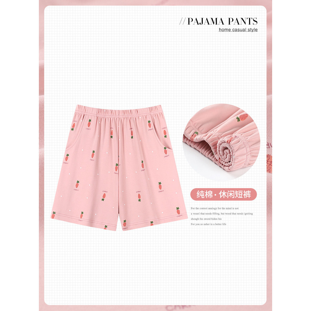 Pure Cotton Summer Pajama Shorts - Loose Fit, Comfortable for Both Indoor & Outdoor Wear