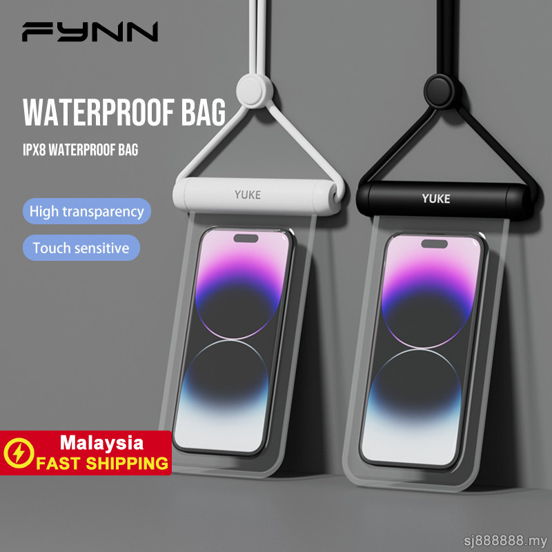 FYNN Waterproof Bag 7.2inch Pool Beach Surf Diving Waterproof Mobile Phone Bag Swimming Gear