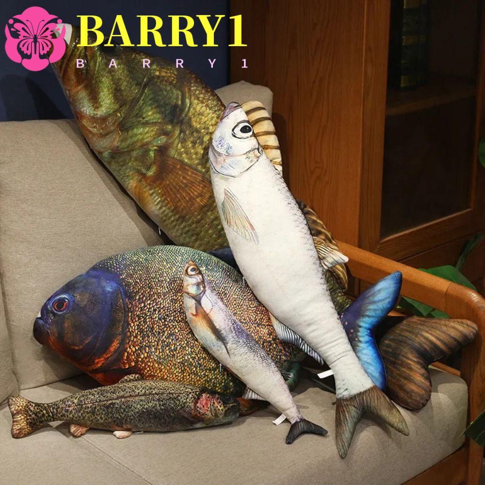BARRY1 Simulation Fish Plush Pillow, Perch Grouper Cartoon Fish Plush Toy, Funny PP Cotton Soft Lovely Fish Anime Pillow Dolls Kids Gifts
