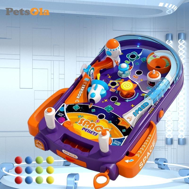 [PETSOLA] Pinball Machine for Kids, Interactive Multipurpose Game, Birthday Gifts, Montessori Game Machine for 4 5 6
