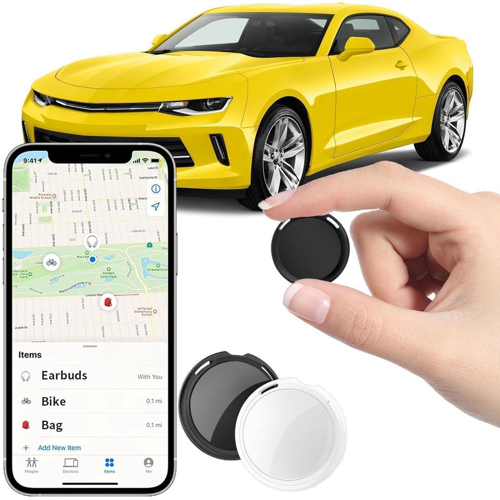 2 Unit Penjejak GPS untuk Kenderaan Berfungsi dengan Find My (Hanya untuk iOS) Peranti Penjejak Udara Mini Kereta Masa Nyata Liputan Global Penjejak Kereta Tersembunyi Tiada Bayaran Bulanan Tiada Langganan N