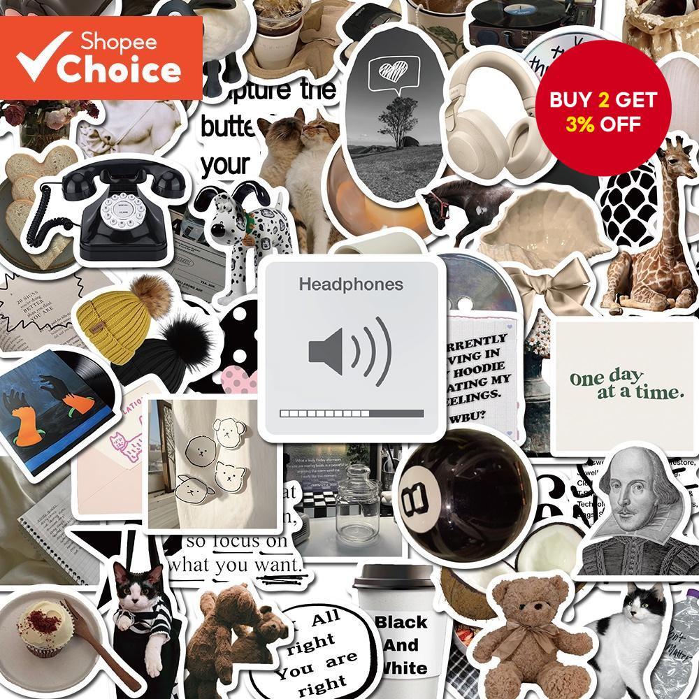 Modern Fashion Vintage Stickers 60PCS 3D Classic Anime Sticker For Notebook Luggage Motorcycle Laptop Refrigerator